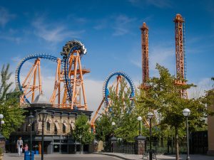 Stunt Fall Parque Warner Madrid