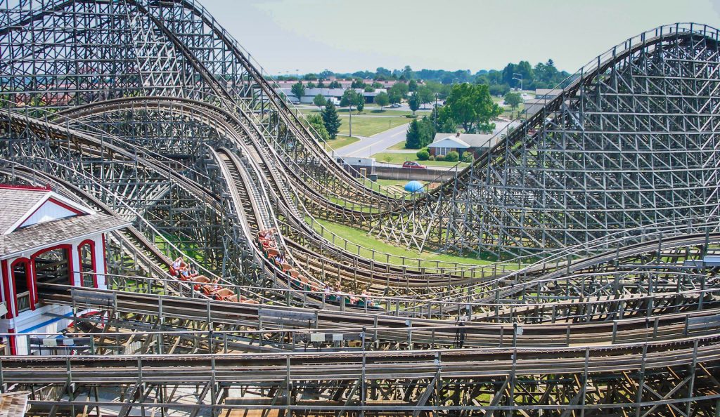 kings island racer backwards