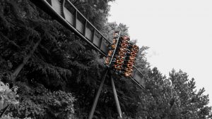 oblivion alton towers black white orange restraints